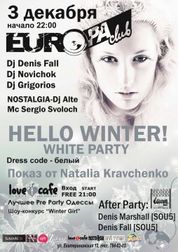 Hello Winter.White Party