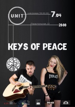 Keys of peace in UNIT Men's Cafe
