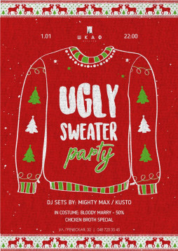 1/01 Ugly Sweater party only 